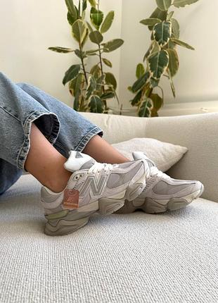New balance 9060 biege кроссовки