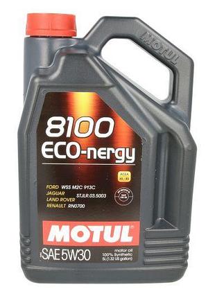 Масло моторное motul 8100 eco-nergy 5w30 5l, 102898