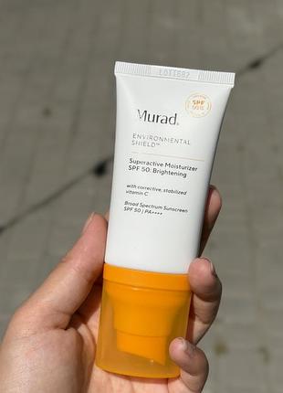 Зволожувальний крем для обличчя murad environmental shield superactive moisturizer spf 50 brightening, 50 мл