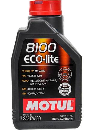 Масло моторное motul 8100 eco-lite 5w30 1l, 839511