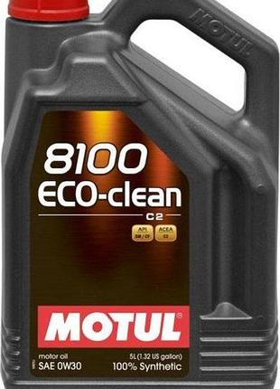 Масло моторне motul 8100 eco-clean 0w30 5l, 868051