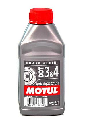 Жидкость тормозная motul dot 3/4 0,5l, 807910