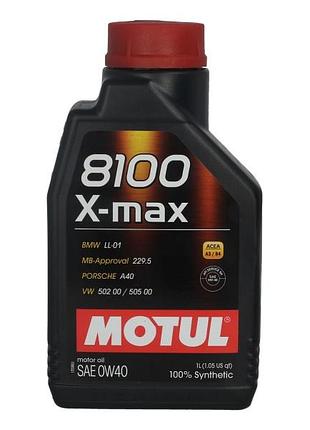 Масло моторне motul 8100 x-max 0w40 1l, 104531