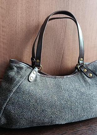 Сумка accessorize текстиль твідова розмір 40 на 19 см