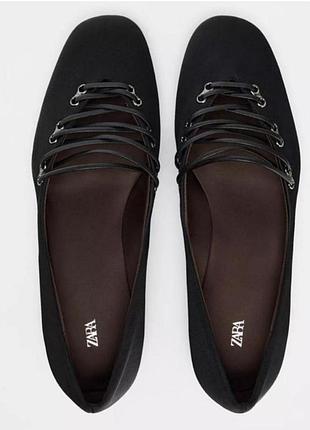 Сатинові балетки від zara