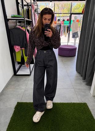 Джинси low rise relaxed leg full zara