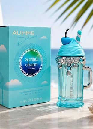 Женская парфюмированная вода в стильном флаконе aumme spring charm, 100 мл