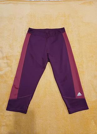 Спортивные капри лосины adidas techfit (оригинал, размер xs)