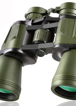 Бинокль unique un-3002 20×50 с центральной фокусировкой для дальних