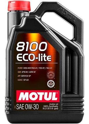 Масло моторне motul 8100 eco-lite 0w30 5l, 110889