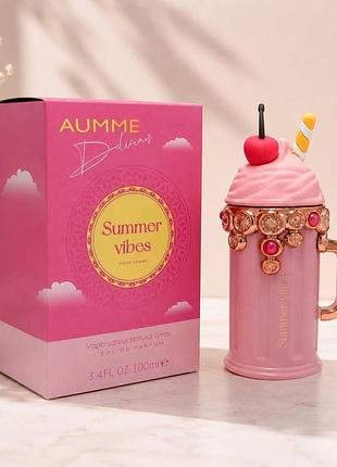Жіноча парфумована вода в стильному флаконі aumme delicious summer vibes, 100 мл
