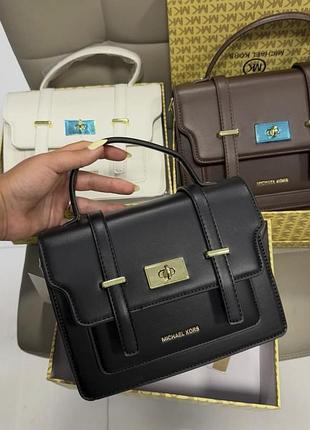 Сумка michael kors сатчел у коробці з документами, сумка майкл корс, крос-боді michael kors чорний
