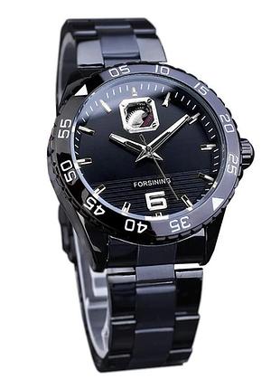 Стильные часы forsining gmt1172 black