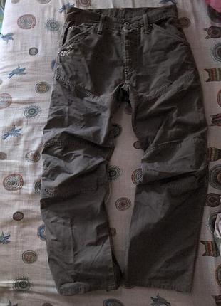 Джинсы g-star raw originals карго хаки y2k