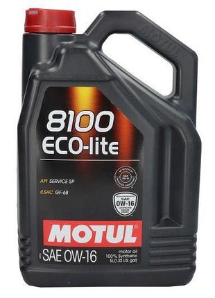 Масло моторне motul 8100 eco-lite sae 0w-16 5l, 110379