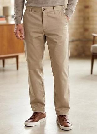 Мужские бежевые брюки чинос selected homme р. 48 (м) relaxed fit