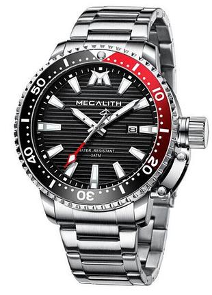 Часы мужские megalith 8214m | stainless steel band black