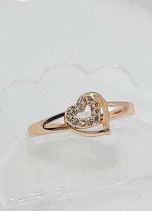 Колечко медзолото xuping jewelry 18k. 17,. 19.