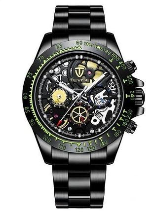 Стильные часы tevise t863 black