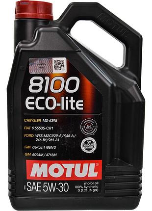 Масло моторное motul 8100 eco-lite 5w30 4l, 108214