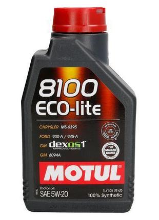 Масло моторное motul 8100 eco-lite 5w20 1l, 109102