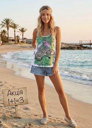 Майка h&m divided білого кольору з малюнком