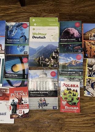 Польскі підручники для школи/технікуму. книжки для вивчення польскої. продаю все разом