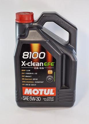 Масло моторное motul 8100 x-clean efe 5w30 4l , 109171