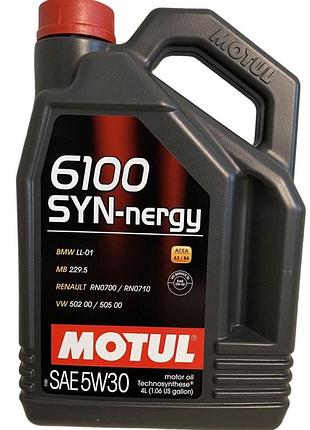 Масло моторное motul 6100 syn-nergy 5w30 4l, 838350