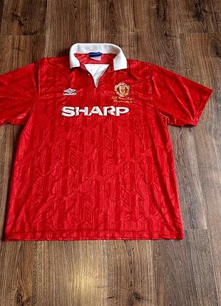 Чоловіча унікальна футбольна футболка jersey manchester united 1992-93 років вінтаж оригінал