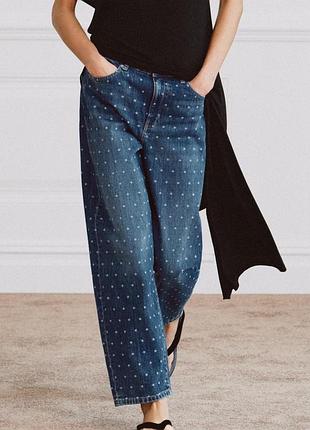 Джинси zw collection tapered із середньою посадкою від zara