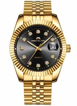 Часы мужские megalith 0038m | stainless steel band black