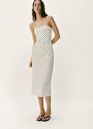 Плаття zara в горошок