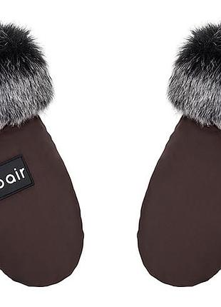 Рукавиці bair northmuff pn-04 chocolate шоколад