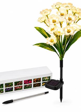 Садовый светильник 26x-105 «цветы белые» набор 2 шт led светильники 26x-105