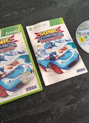 Диск sonic all-stars racing transformed (xbox 360)
