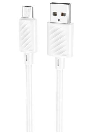 Кабель hoco x88 micro-usb - usb (2.4а 1м) белый 2