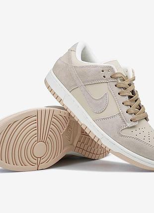 Nike sb dunk low light brown suede