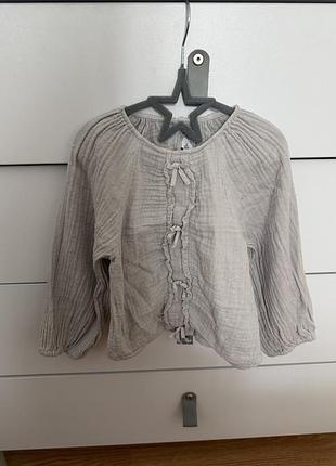 Сорочка блуза муслінова zara 98 p