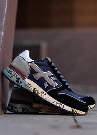 Premiata mick black blue grey