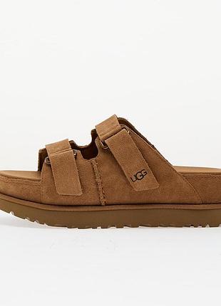 Жіночі бежеві шльопанці, капці ugg sandals hi slide goldenstar chestnut x угг 36