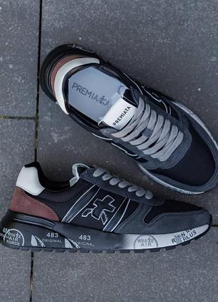Premiata lander black white brown 5