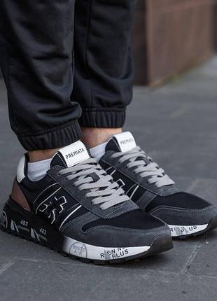 Premiata lander black white brown 3