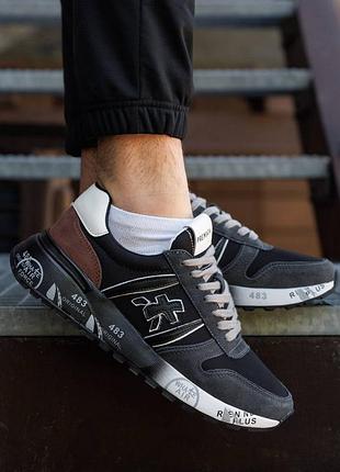 Premiata lander black white brown 4