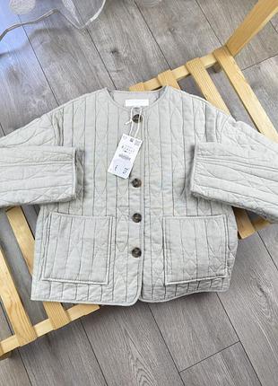 Льняная куртка zara