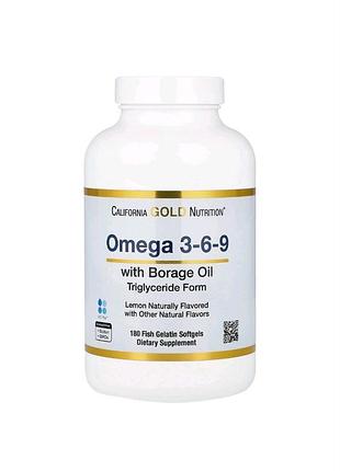 Омега 3-6-9 норвежский рыбий жир california gold nutrition omega 3-6-9 180 капсул