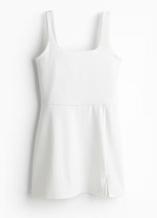 Белое спортивное платье h&amp;m, s