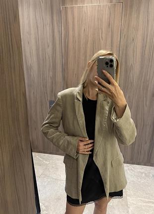 Жакет піджак льон zara