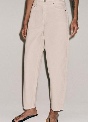 Джинси zw collection tapered із середньою посадкою від zara