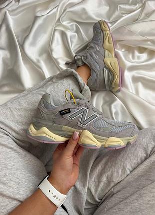 New balance 9060 grey pink cordura (вологозахист)